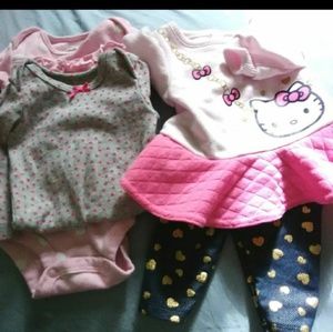 Hello kitty outfit and onesies